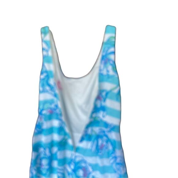 Lilly Pulitzer Womens Shorely Blue Tossing The Line Posey Mini Dress Size 4 - Picture 6 of 12